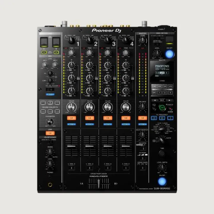 Pioneer DJ DJM-900NXS2, 4-channel professional DJ mixer for rent